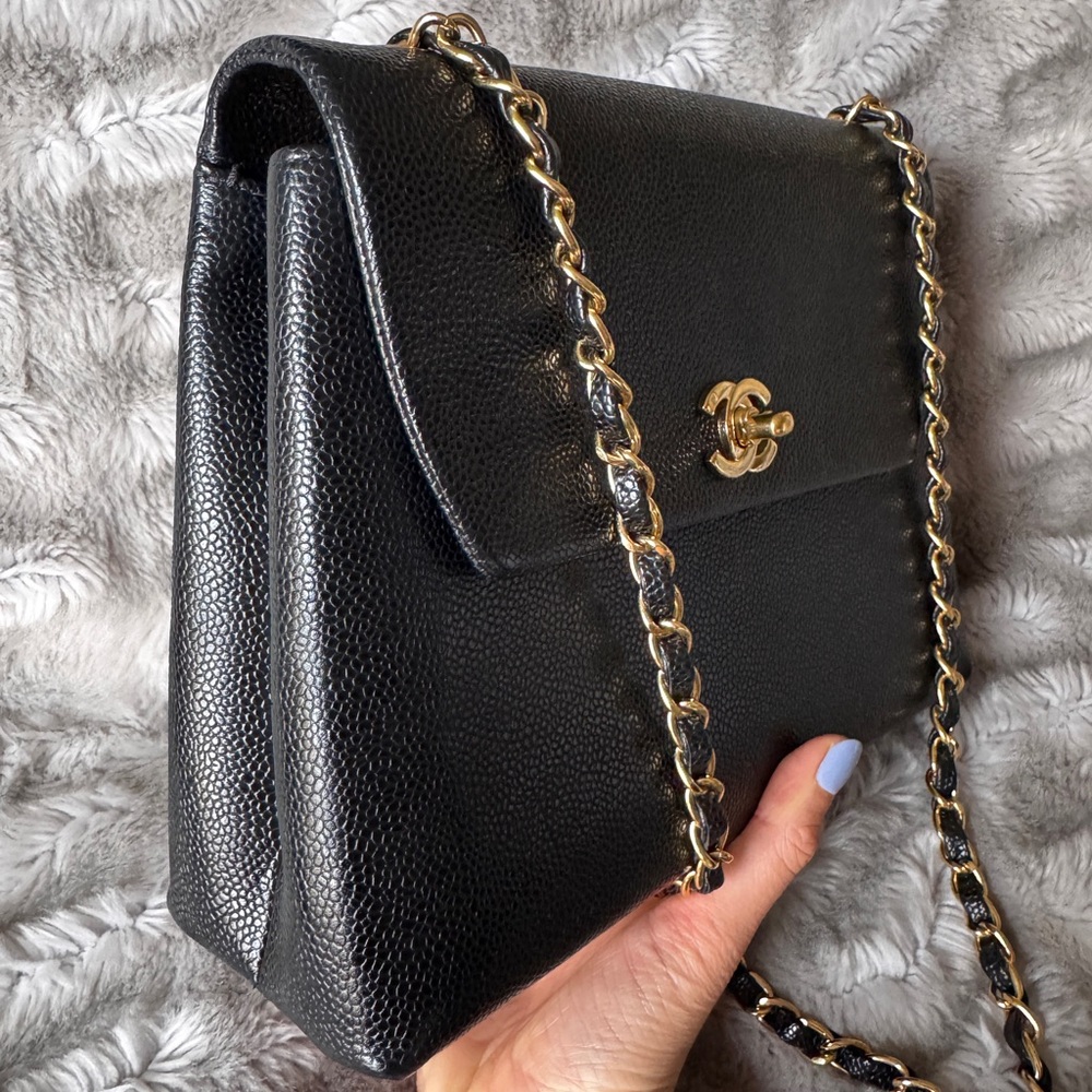 Chanel Rare Flap Box Caviar Bag - Picture 5 of 16